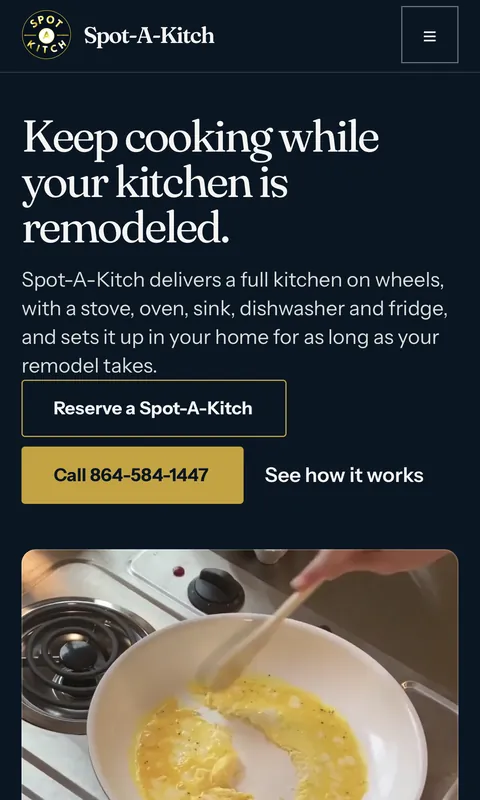 Spot-A-Kitch website on a phone